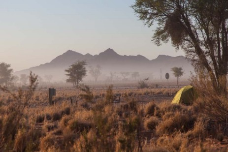 Morgenstimmung am Sesriem Campingplatz