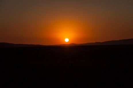 Sonnenuntergang bei Düne 45 im Sesriem Naukluft NP