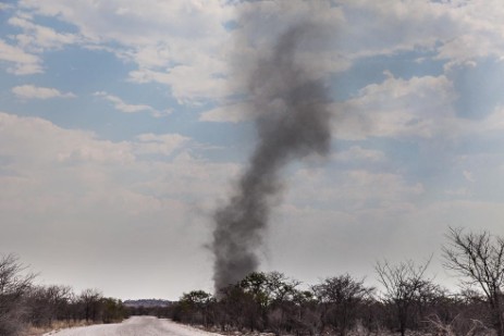 Minitornado im Etosha NP