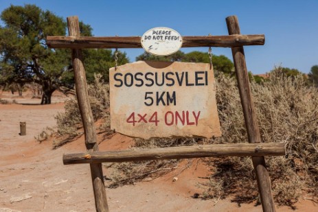 Fahrt nach Sossusvlei Namib Naukluft NP