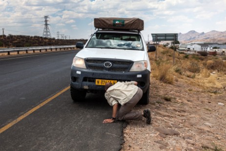 Autopanne auf Rückfahrt nach Windhoek