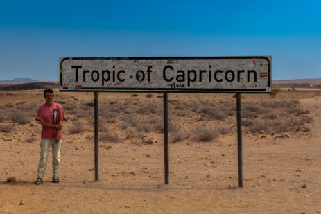 Wendekreis des Steinbocks in Namibia